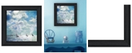 Trendy Decor 4U Sailing White Waters by Bluebird Barn Group, Ready to hang Framed Print, Black Frame, 15" x 15"
